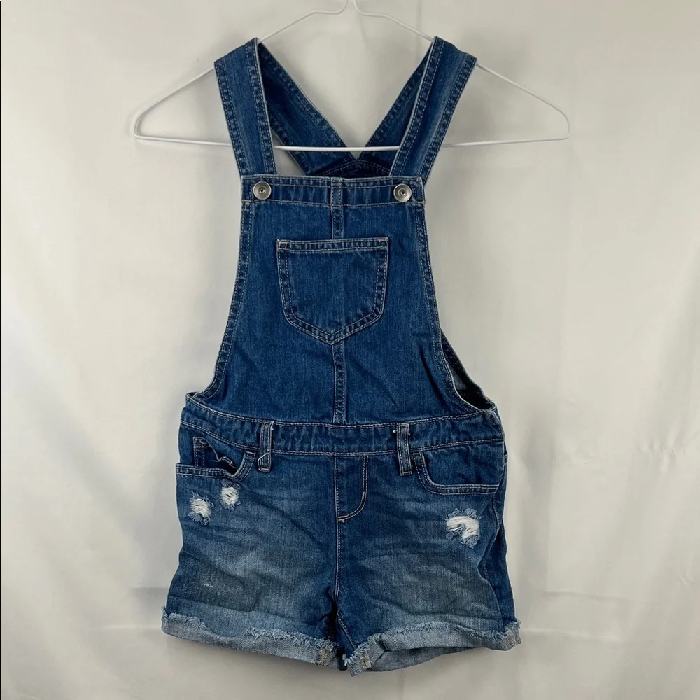 The Children’s Place - Girl’s Overall - Jean - Med Blue - Size 6x - Jean Short